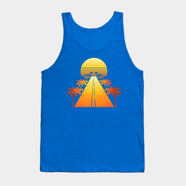 Retro Drive Tank Top by ArtRight